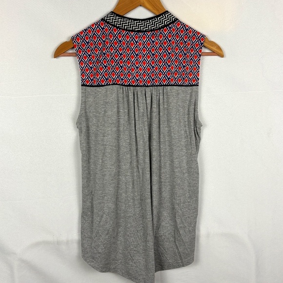 Market & Spruce Womens Sleeveless Piedmont Popover Tunic Top Sz M Boho Artsy - Picture 3 of 8